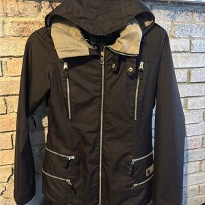 Burton Black Utility Jacket with Tan Lining